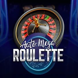 Auto Mega Roulette slot logo by Pragmatic Play at CrownPlay Casino