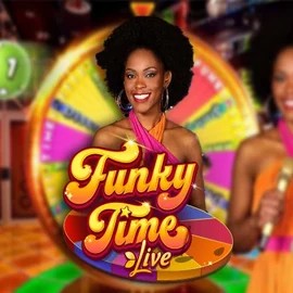 Funky Time game by Evolution – logo hosted on CrownPlay Casino