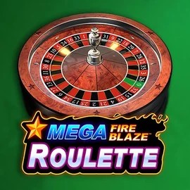 Mega Fire Blaze Roulette online game logo by Playtech on crownplays.gr