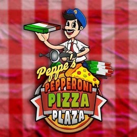 Peppe’s Pepperoni Pizza Plaza logo by Pragmatic Play at CrownPlay Casino